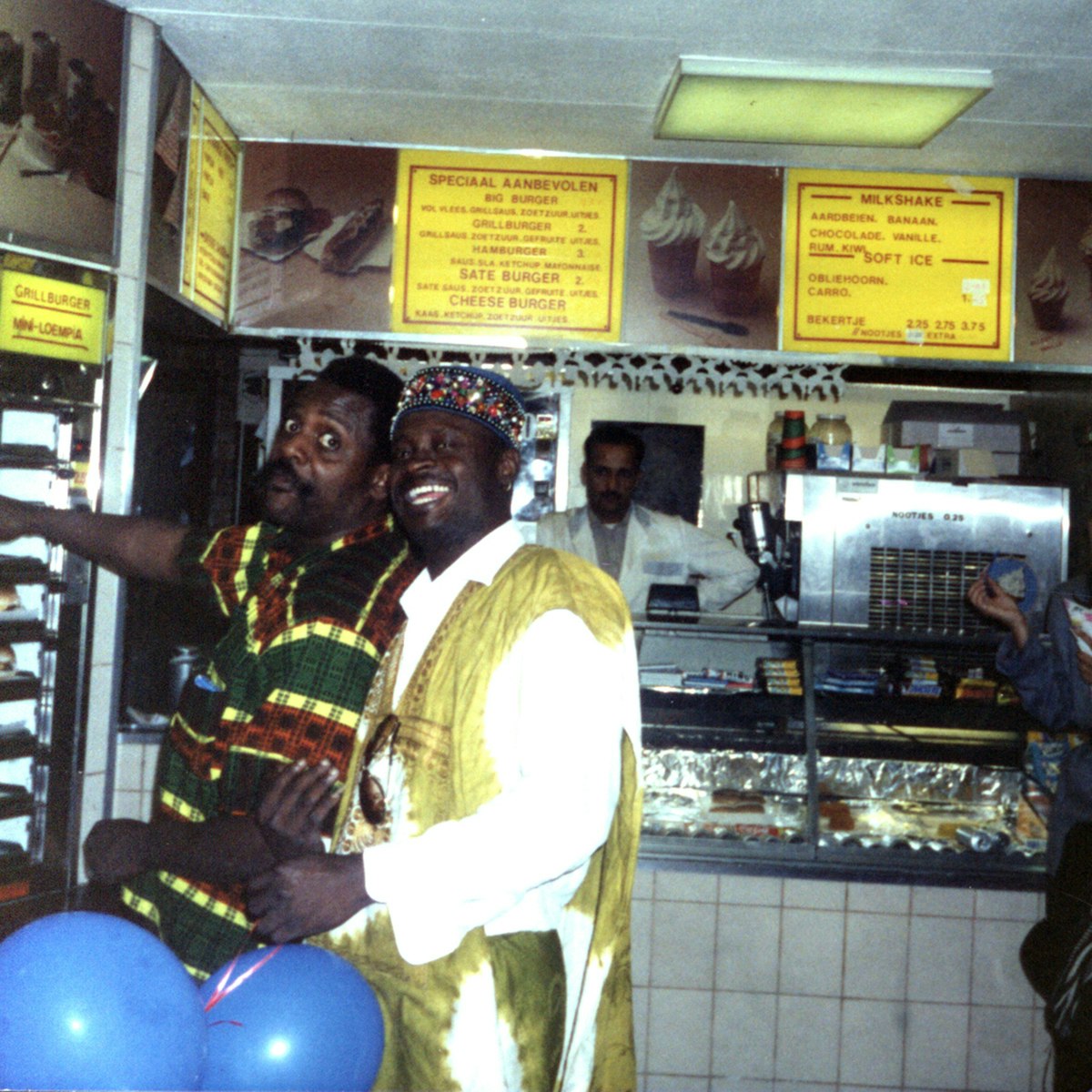 Saxophonist David Murray (left) during the 1992 European <i>Conjure</i> tour. Photo courtesy of Ismael Reed.